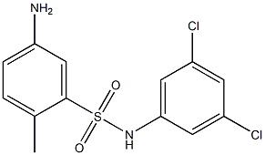 5-amino-N-(3,5-dichlorophenyl)-2-methylbenzene-1-sulfonamide 구조식 이미지