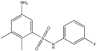 5-amino-N-(3-fluorophenyl)-2,3-dimethylbenzene-1-sulfonamide 구조식 이미지