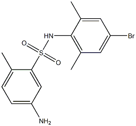 5-amino-N-(4-bromo-2,6-dimethylphenyl)-2-methylbenzene-1-sulfonamide 구조식 이미지