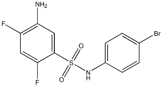 5-amino-N-(4-bromophenyl)-2,4-difluorobenzene-1-sulfonamide Structure