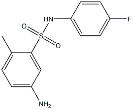 5-amino-N-(4-fluorophenyl)-2-methylbenzene-1-sulfonamide Structure