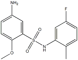 5-amino-N-(5-fluoro-2-methylphenyl)-2-methoxybenzene-1-sulfonamide 구조식 이미지