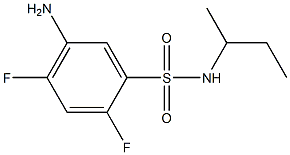 5-amino-N-(butan-2-yl)-2,4-difluorobenzene-1-sulfonamide 구조식 이미지