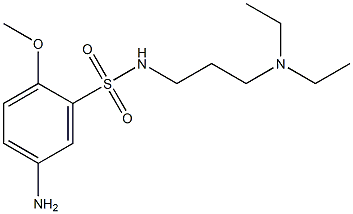 5-amino-N-[3-(diethylamino)propyl]-2-methoxybenzene-1-sulfonamide 구조식 이미지