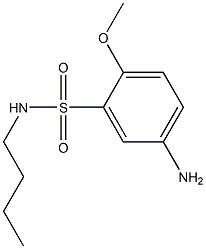 5-amino-N-butyl-2-methoxybenzene-1-sulfonamide 구조식 이미지