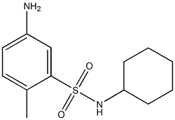 5-amino-N-cyclohexyl-2-methylbenzene-1-sulfonamide Structure