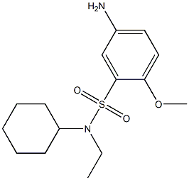 5-amino-N-cyclohexyl-N-ethyl-2-methoxybenzene-1-sulfonamide Structure