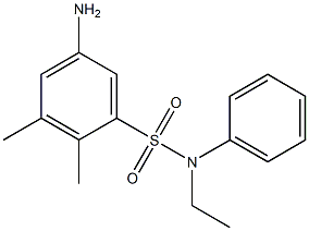 5-amino-N-ethyl-2,3-dimethyl-N-phenylbenzene-1-sulfonamide 구조식 이미지