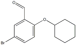 5-bromo-2-(cyclohexyloxy)benzaldehyde 구조식 이미지