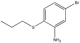 5-bromo-2-(propylsulfanyl)aniline 구조식 이미지