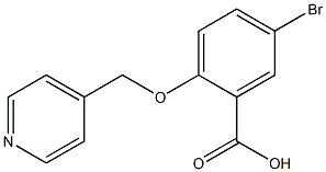 5-bromo-2-(pyridin-4-ylmethoxy)benzoic acid 구조식 이미지