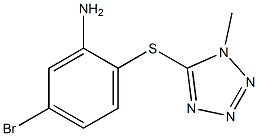 5-bromo-2-[(1-methyl-1H-1,2,3,4-tetrazol-5-yl)sulfanyl]aniline Structure