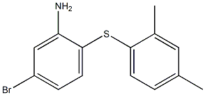 5-bromo-2-[(2,4-dimethylphenyl)sulfanyl]aniline Structure