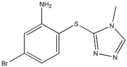 5-bromo-2-[(4-methyl-4H-1,2,4-triazol-3-yl)sulfanyl]aniline 구조식 이미지