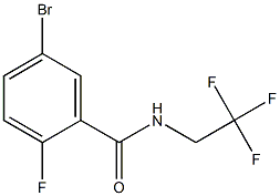 5-bromo-2-fluoro-N-(2,2,2-trifluoroethyl)benzamide Structure