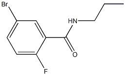 5-bromo-2-fluoro-N-propylbenzamide 구조식 이미지