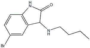 5-bromo-3-(butylamino)-2,3-dihydro-1H-indol-2-one 구조식 이미지