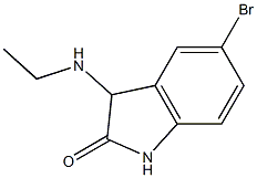 5-bromo-3-(ethylamino)-1,3-dihydro-2H-indol-2-one 구조식 이미지