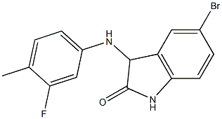 5-bromo-3-[(3-fluoro-4-methylphenyl)amino]-2,3-dihydro-1H-indol-2-one 구조식 이미지