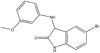 5-bromo-3-[(3-methoxyphenyl)amino]-2,3-dihydro-1H-indol-2-one Structure