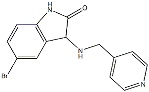 5-bromo-3-[(pyridin-4-ylmethyl)amino]-2,3-dihydro-1H-indol-2-one Structure