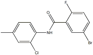 5-bromo-N-(2-chloro-4-methylphenyl)-2-fluorobenzamide Structure