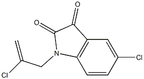 5-chloro-1-(2-chloroprop-2-en-1-yl)-2,3-dihydro-1H-indole-2,3-dione Structure