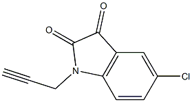 5-chloro-1-(prop-2-yn-1-yl)-2,3-dihydro-1H-indole-2,3-dione Structure