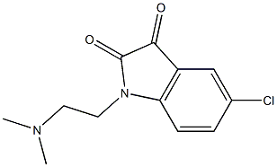 5-chloro-1-[2-(dimethylamino)ethyl]-2,3-dihydro-1H-indole-2,3-dione 구조식 이미지