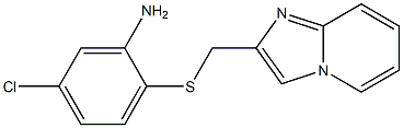 5-chloro-2-({imidazo[1,2-a]pyridin-2-ylmethyl}sulfanyl)aniline 구조식 이미지