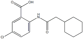 5-chloro-2-(2-cyclohexylacetamido)benzoic acid Structure