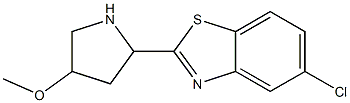 5-chloro-2-(4-methoxypyrrolidin-2-yl)-1,3-benzothiazole Structure