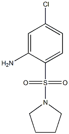 5-chloro-2-(pyrrolidine-1-sulfonyl)aniline 구조식 이미지