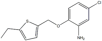 5-chloro-2-[(5-ethylthiophen-2-yl)methoxy]aniline 구조식 이미지