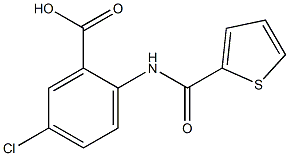 5-chloro-2-[(thien-2-ylcarbonyl)amino]benzoic acid Structure