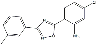 5-chloro-2-[3-(3-methylphenyl)-1,2,4-oxadiazol-5-yl]aniline 구조식 이미지