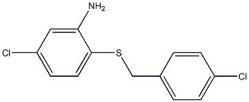 5-chloro-2-{[(4-chlorophenyl)methyl]sulfanyl}aniline 구조식 이미지