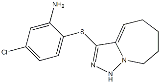 5-chloro-2-{5H,6H,7H,8H,9H-[1,2,4]triazolo[3,4-a]azepin-3-ylsulfanyl}aniline 구조식 이미지