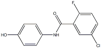 5-chloro-2-fluoro-N-(4-hydroxyphenyl)benzamide 구조식 이미지