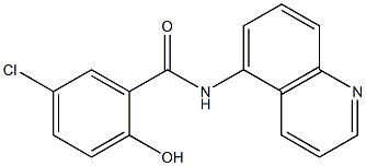 5-chloro-2-hydroxy-N-(quinolin-5-yl)benzamide 구조식 이미지