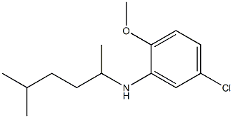 5-chloro-2-methoxy-N-(5-methylhexan-2-yl)aniline 구조식 이미지