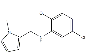 5-chloro-2-methoxy-N-[(1-methyl-1H-pyrrol-2-yl)methyl]aniline 구조식 이미지