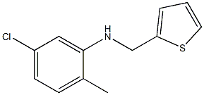 5-chloro-2-methyl-N-(thiophen-2-ylmethyl)aniline 구조식 이미지