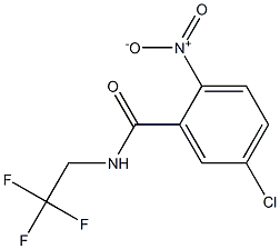 5-chloro-2-nitro-N-(2,2,2-trifluoroethyl)benzamide Structure