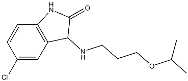 5-chloro-3-{[3-(propan-2-yloxy)propyl]amino}-2,3-dihydro-1H-indol-2-one Structure