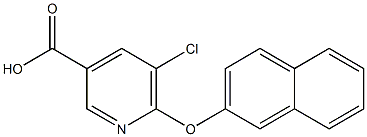 5-chloro-6-(naphthalen-2-yloxy)pyridine-3-carboxylic acid 구조식 이미지