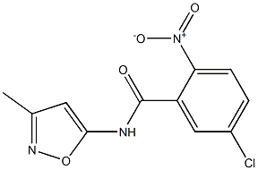 5-chloro-N-(3-methyl-1,2-oxazol-5-yl)-2-nitrobenzamide Structure