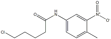 5-chloro-N-(4-methyl-3-nitrophenyl)pentanamide Structure