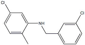 5-chloro-N-[(3-chlorophenyl)methyl]-2-methylaniline 구조식 이미지