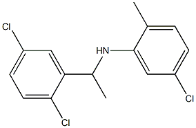 5-chloro-N-[1-(2,5-dichlorophenyl)ethyl]-2-methylaniline Structure